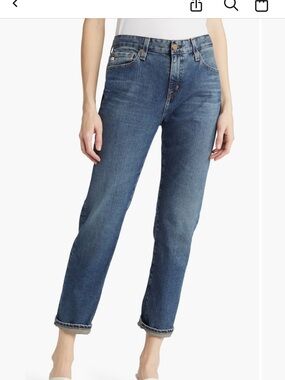 AG Denim Slouchy Slim Ex-Boyfriend Straight-Leg Jeans